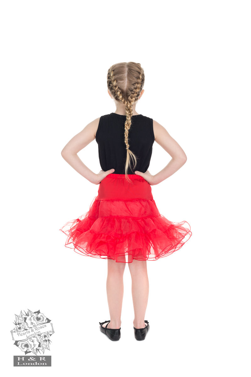 Heart & Roses - Kid Red Petticoat