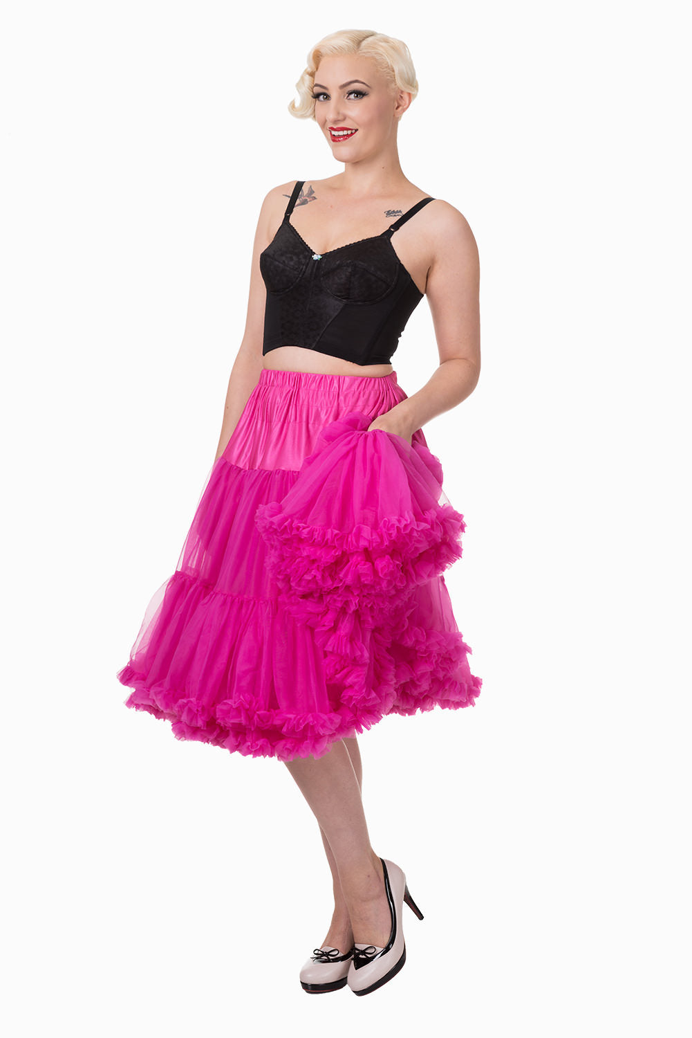 Banned Apparel - Lifeforms Hot Pink Petticoat