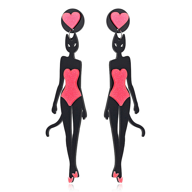 Örhängen hängande catwoman