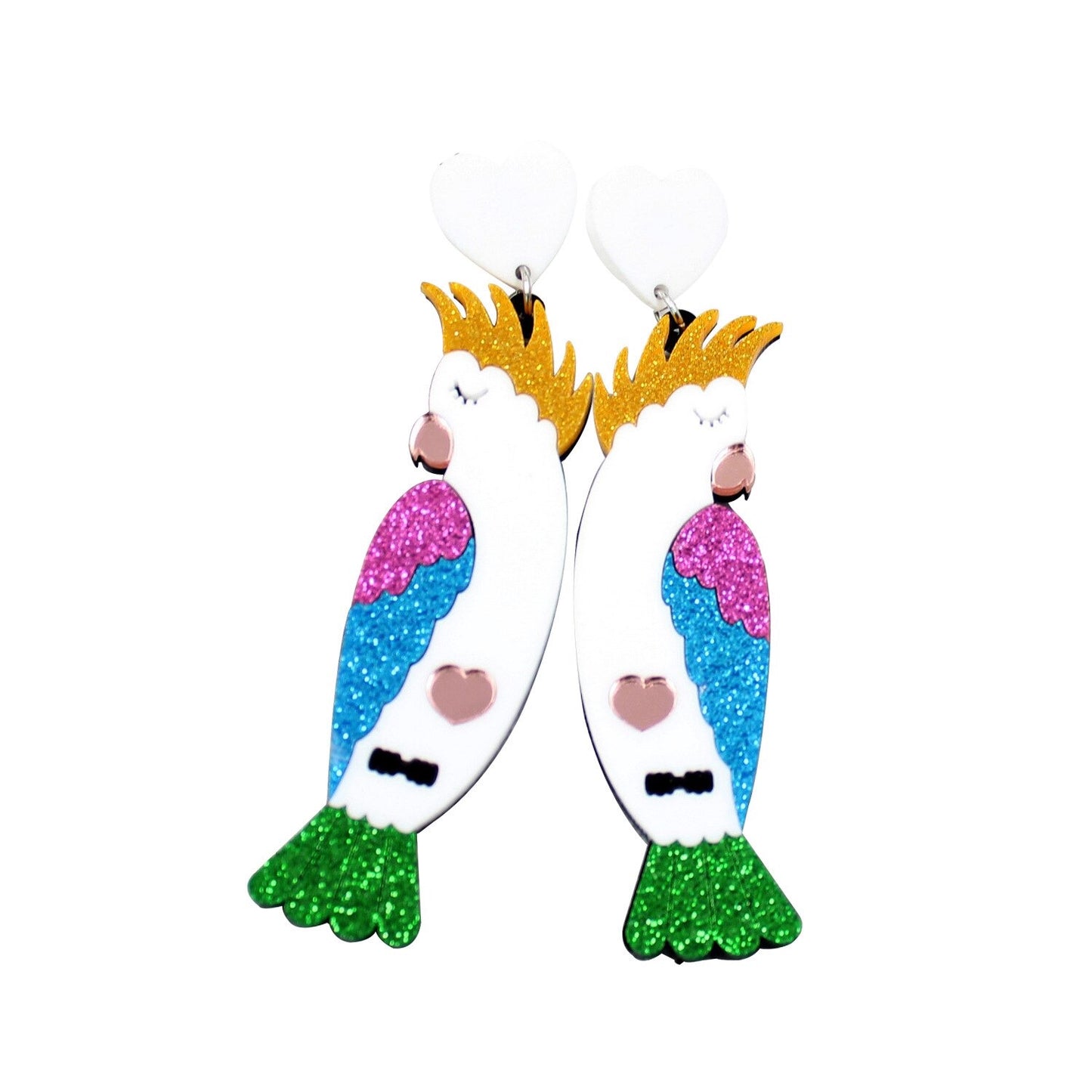 Örhängen hängande lovebirds