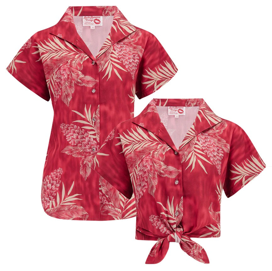 Rock N Romance - Maria Ruby Palm Blouse