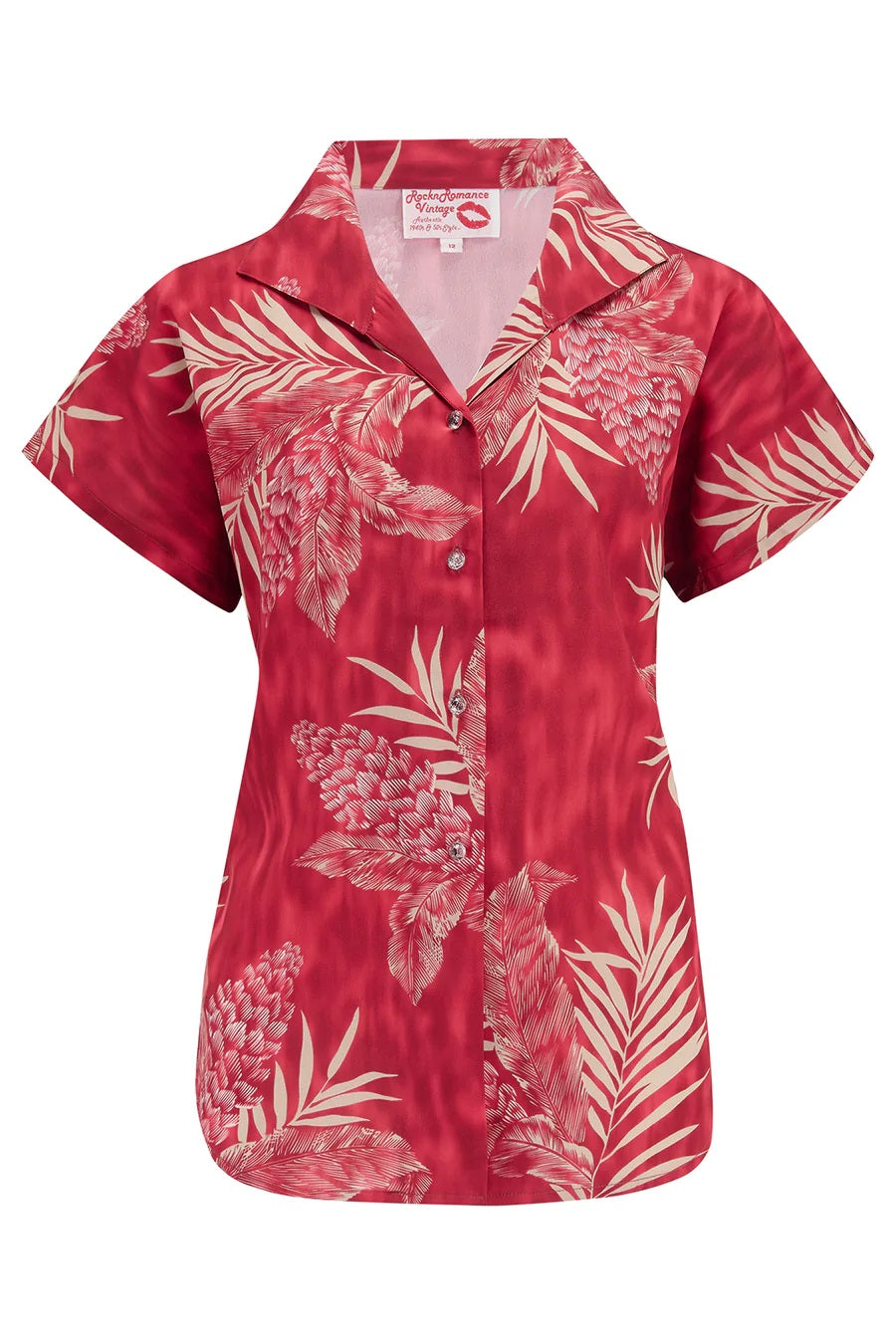 Rock N Romance - Maria Ruby Palm Blouse