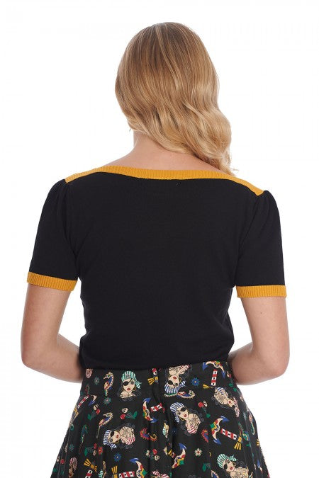 Banned Apparel - Black Sailing Sweetheart Jumper