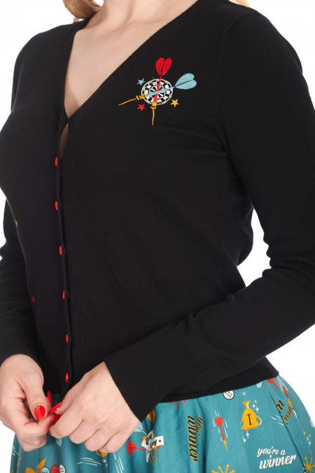 Banned Apparel - Black Keep Em Flying Cardigan