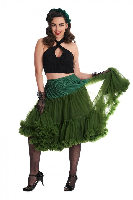 Banned Apparel - Lifeforms Forest Green Petticoat
