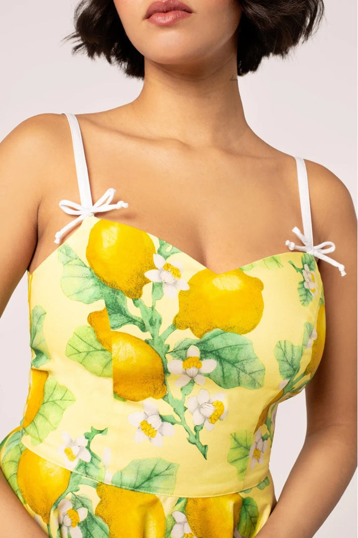 Hell Bunny - Zesty Lemon Dress