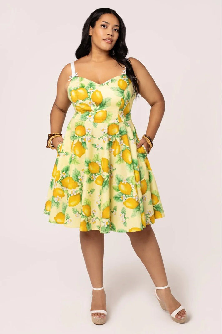 Hell Bunny - Zesty Lemon Dress