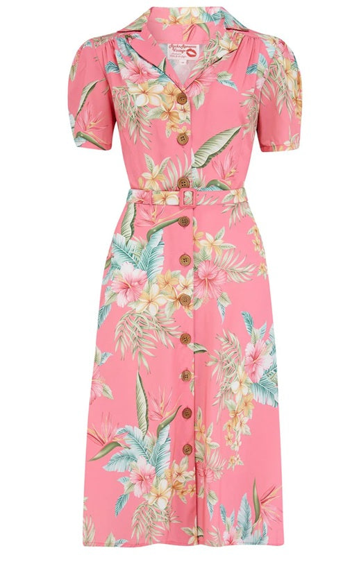 Rock N Romance - Charleen Pink Honolulu Dress