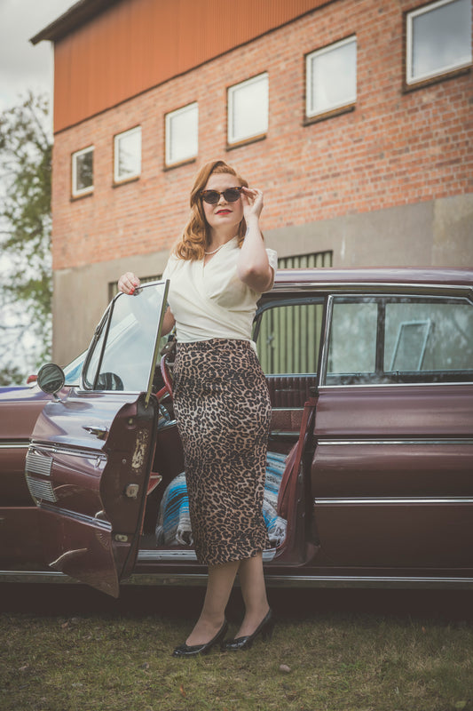 Rock N Romance - Jitterbug Leopard Pencil Skirt