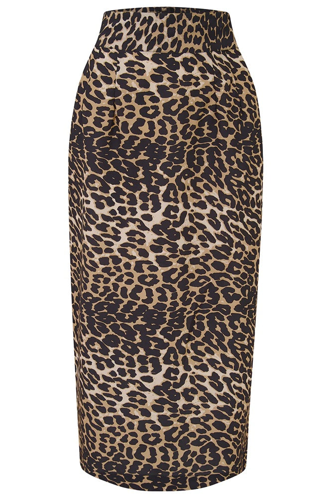 Rock N Romance - Jitterbug Leopard Pencil Skirt