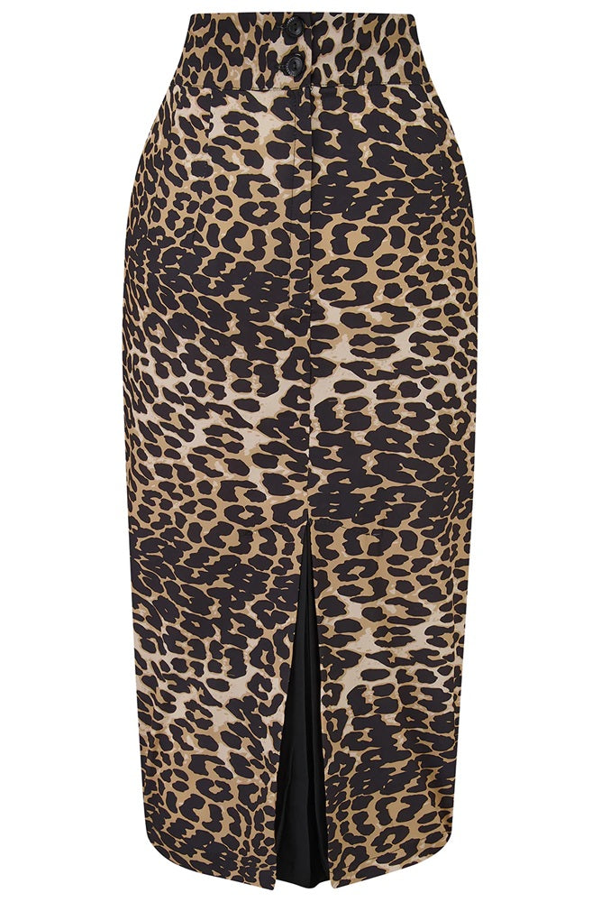 Rock N Romance - Jitterbug Leopard Pencil Skirt