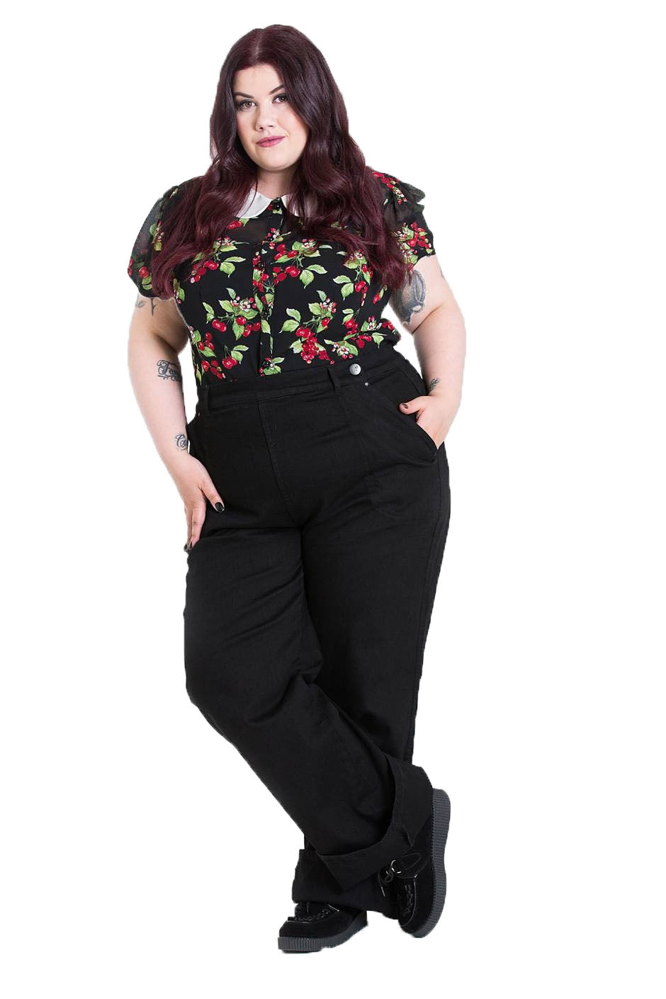 Hell Bunny - Weston Black Denim Trousers