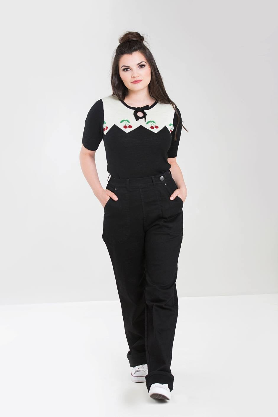 Hell Bunny - Weston Black Denim Trousers