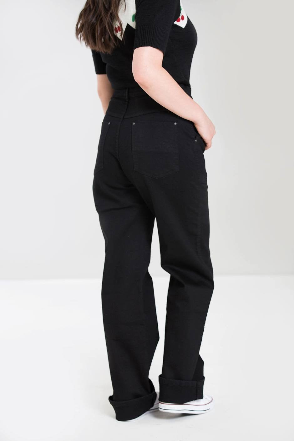 Hell Bunny - Weston Black Denim Trousers
