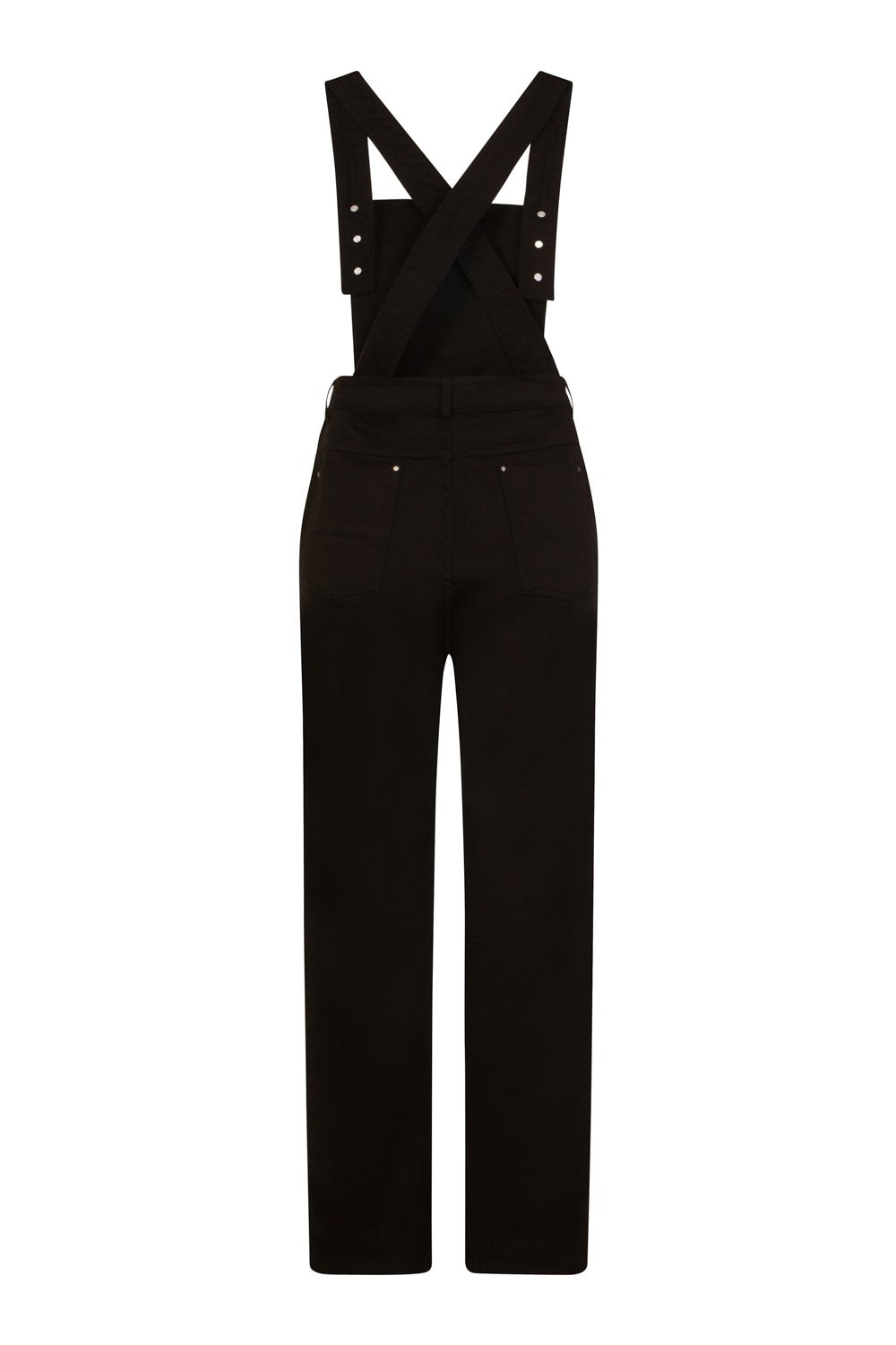 Hell Bunny - Elly May Black Denim Dungarees