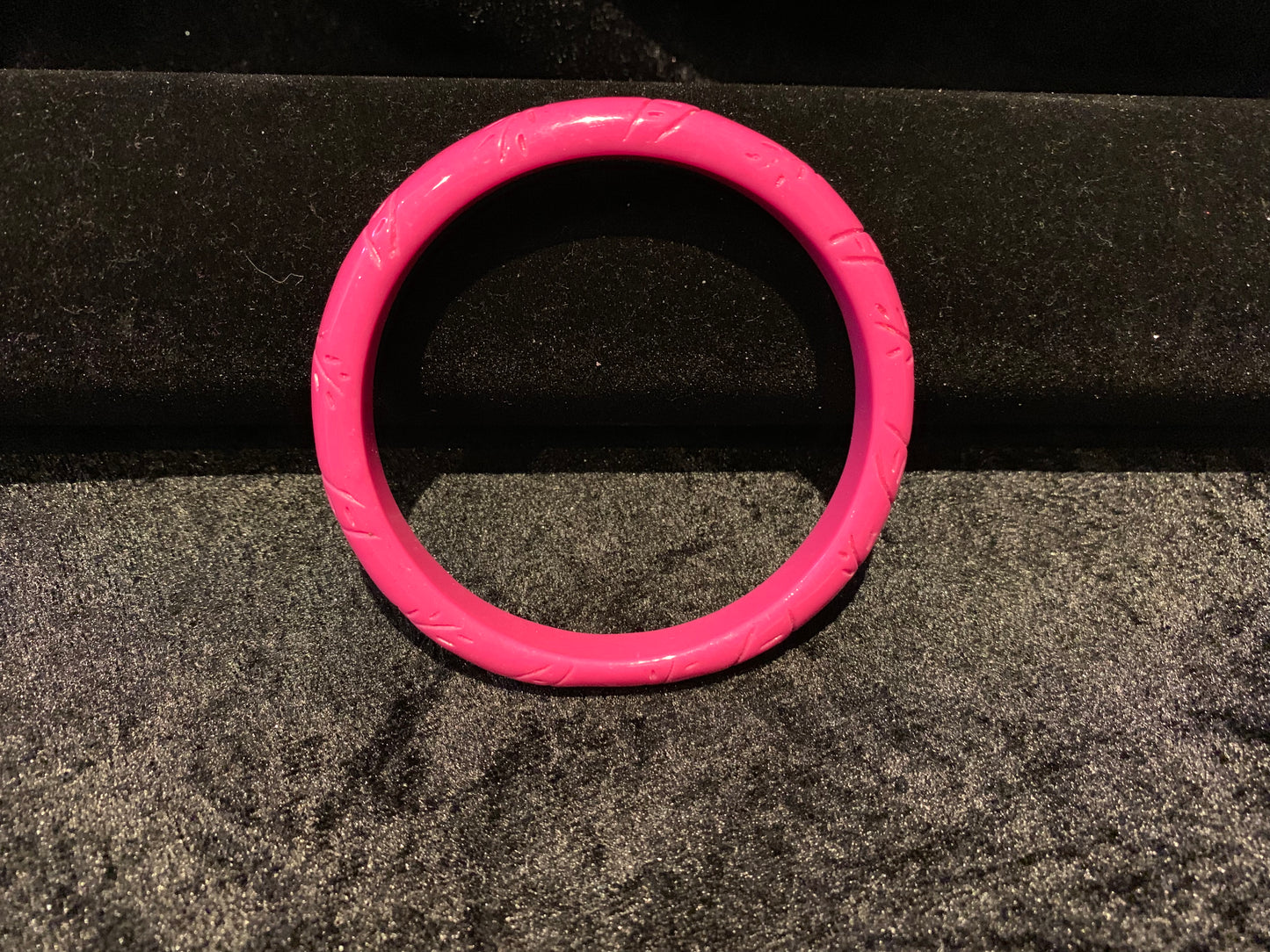 Fine Fakelite Bangle - Pink