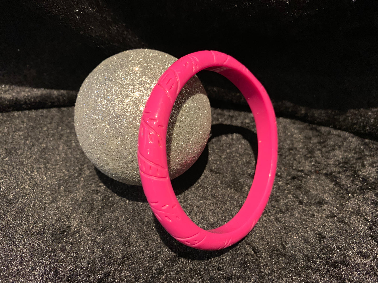 Fine Fakelite Bangle - Pink