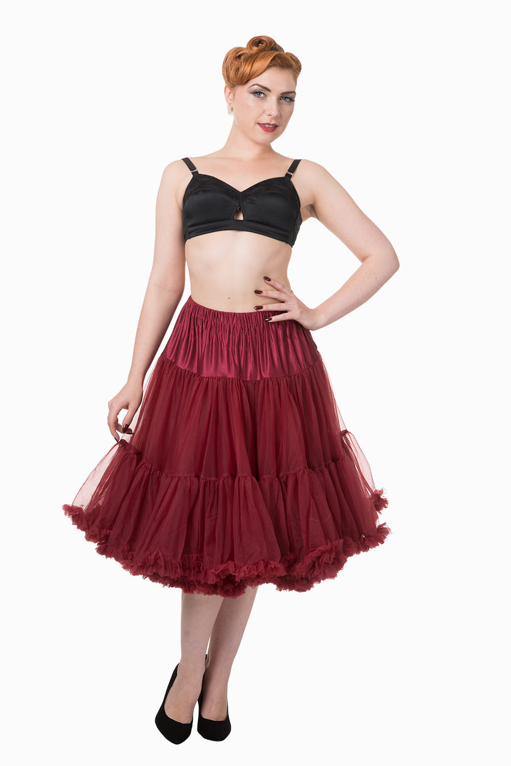 Banned Apparel - Lifeforms Burgundy/Bordeaux Petticoat