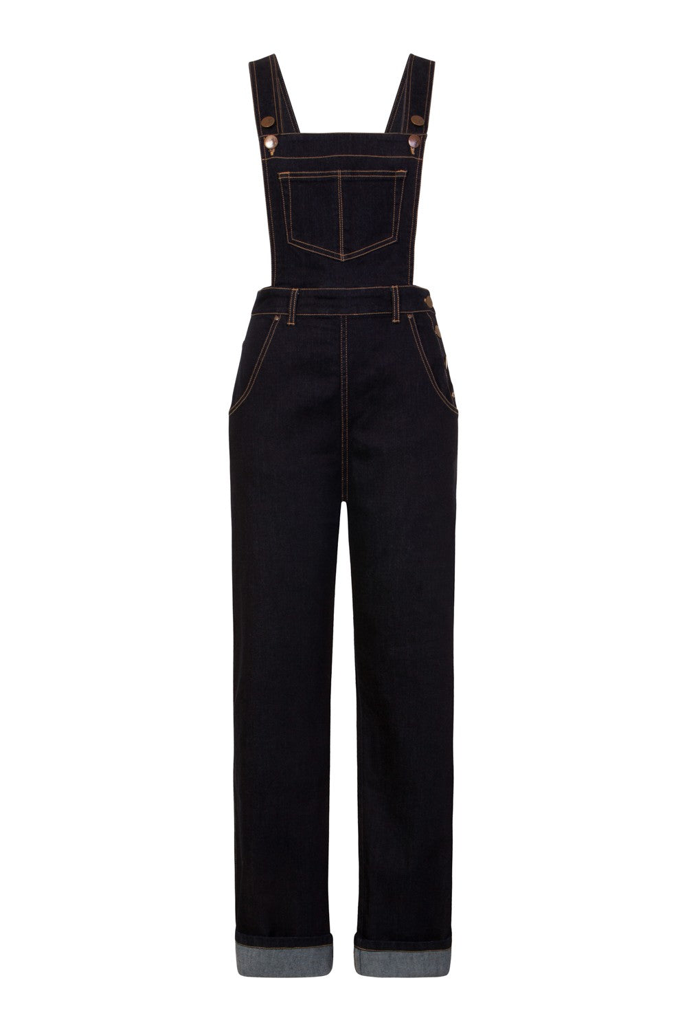Hell Bunny - Elly May Navy Denim Dungarees