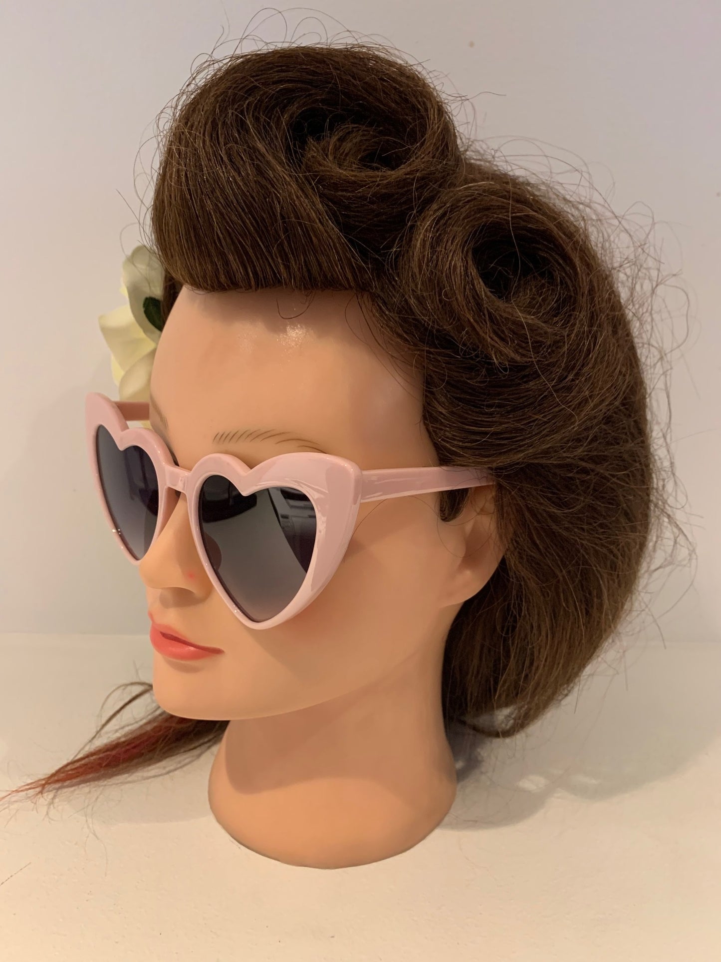 Baby Pink Heart Cateye Sunglasses