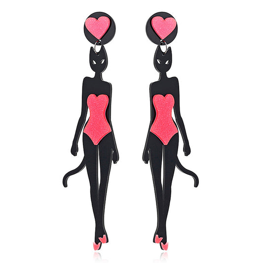 Örhängen hängande catwoman