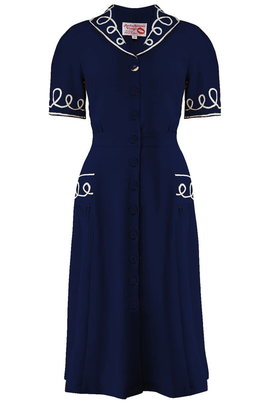 Rock N Romance - Loopy-Lou Navy Dress