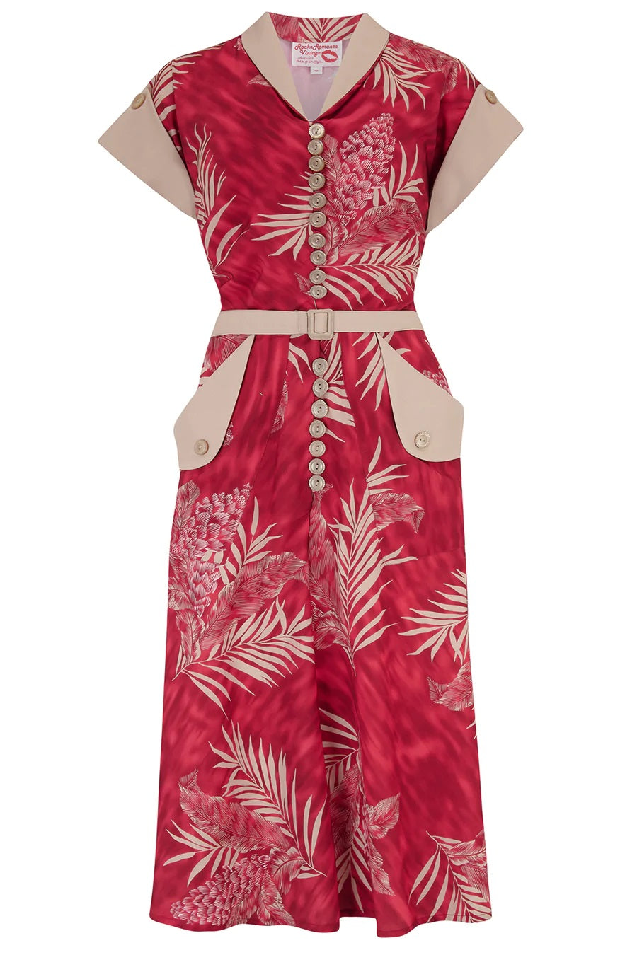 Rock N Romance - Casey Ruby Palm Dress