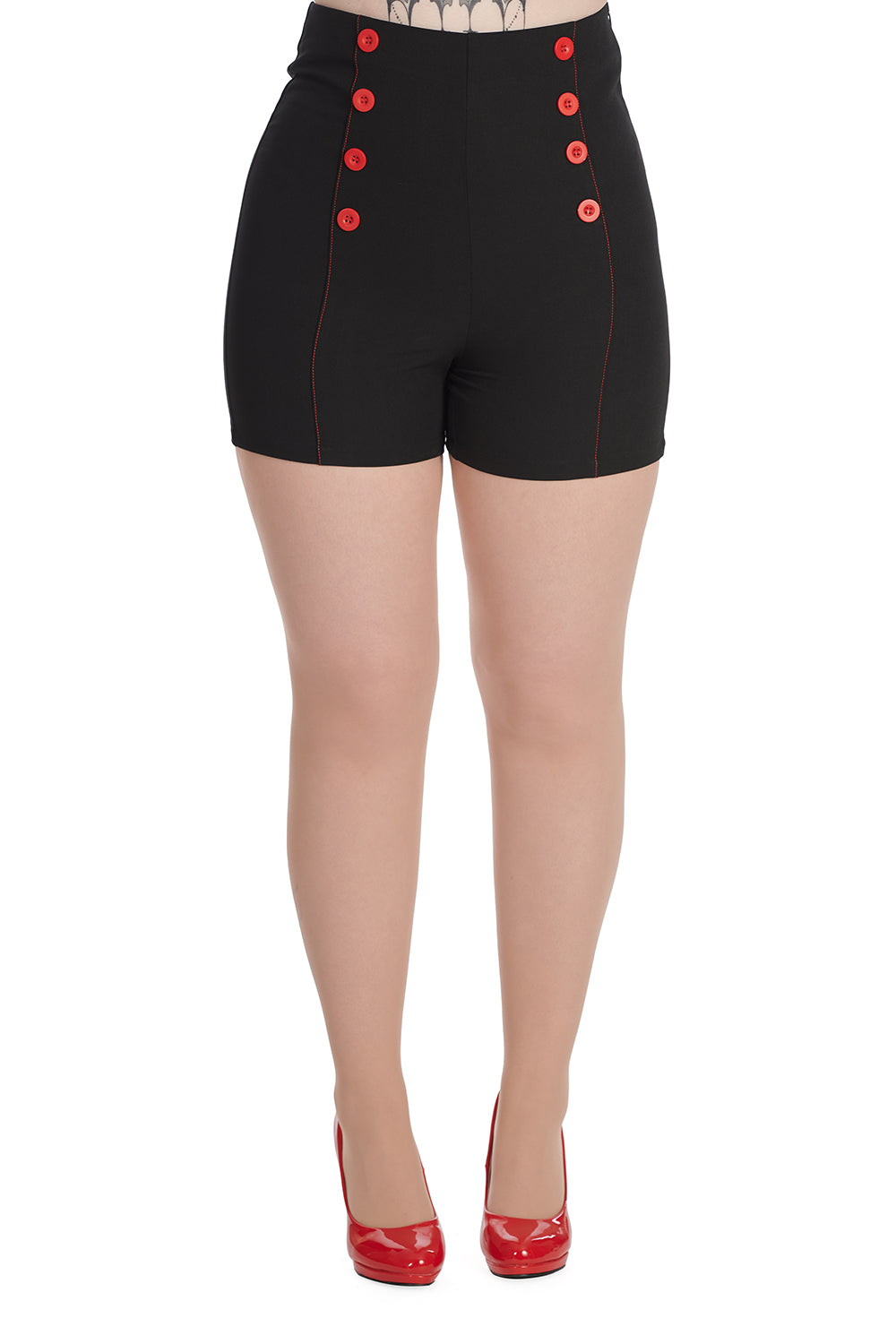 Banned Apparel - Black Pinup Up Shorts