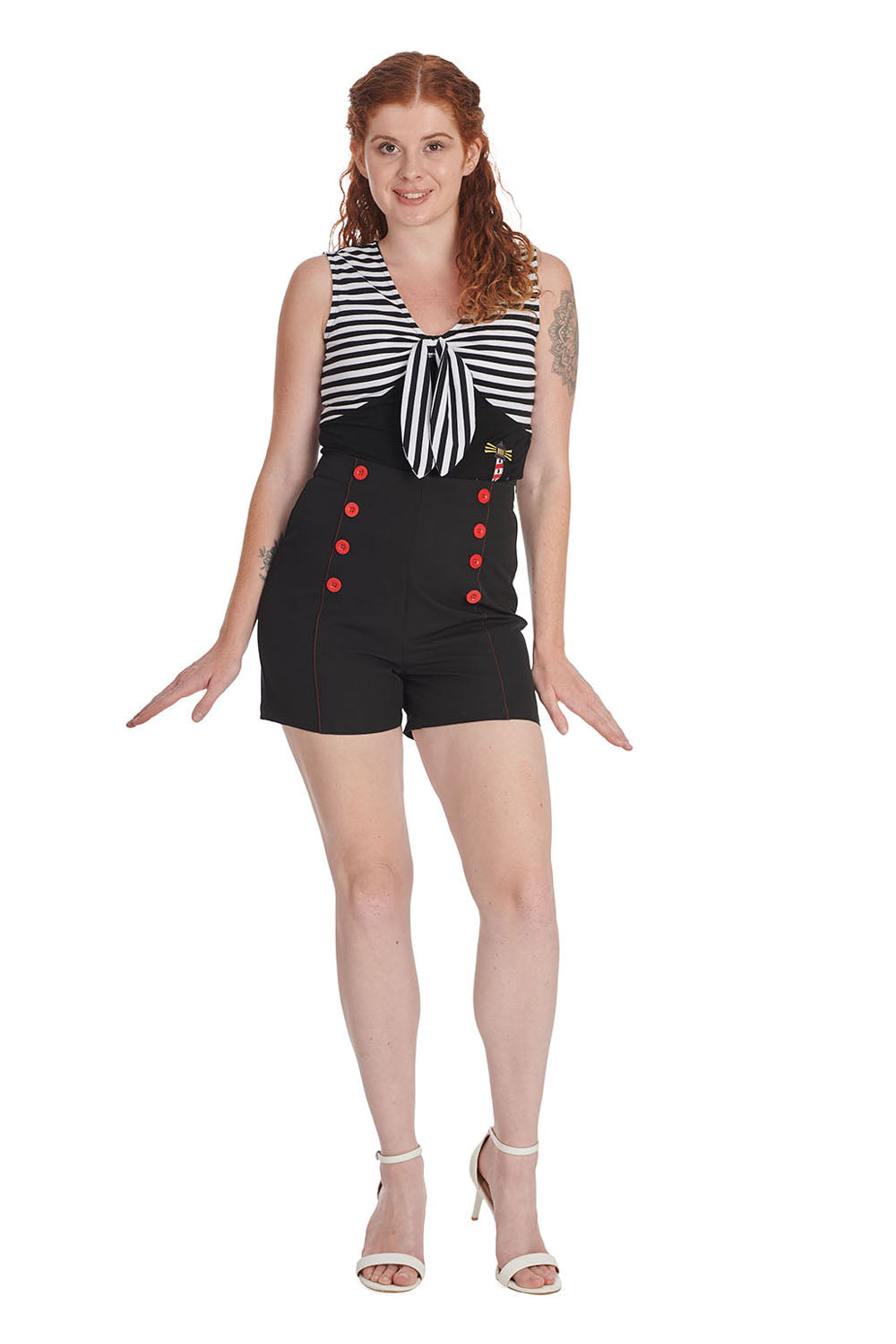 Banned Apparel - Black Pinup Up Shorts