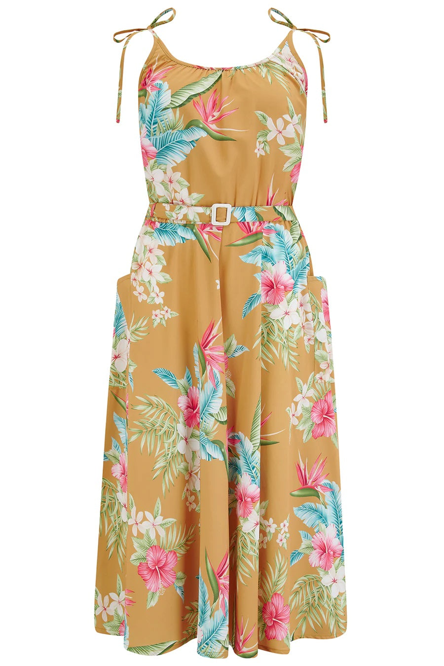 Rock N Romance - Suzy Mustard Honolulu Dress