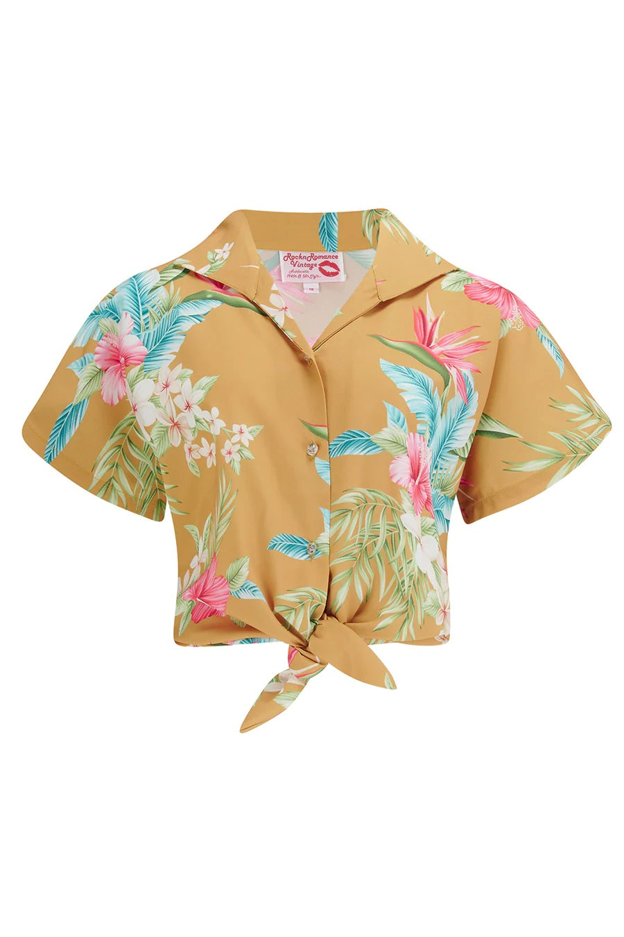 Rock N Romance - Maria Mustard Honolulu Blouse