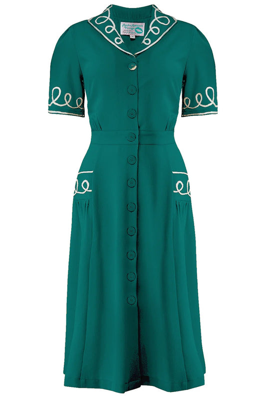 Rock N Romance - Loopy-Lou Teal Dress