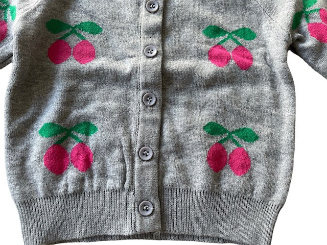 RockMama-Anne Grey Cherry Cardigan