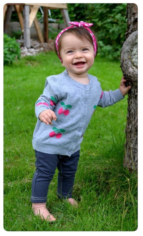 RockMama-Anne Grey Cherry Cardigan