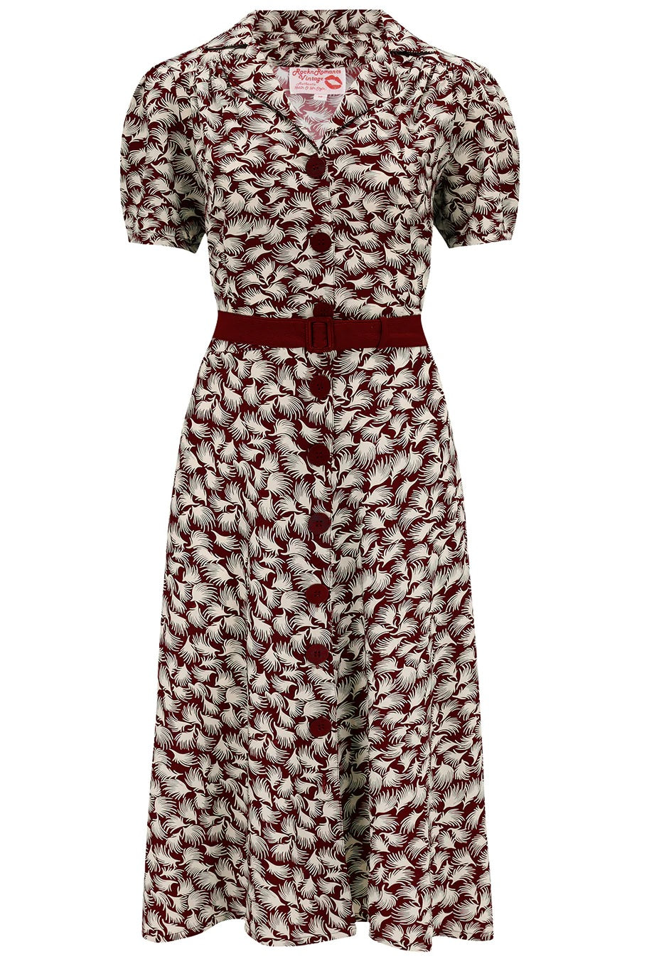 Rock N Romance - Charleen Wine Whisp Dress