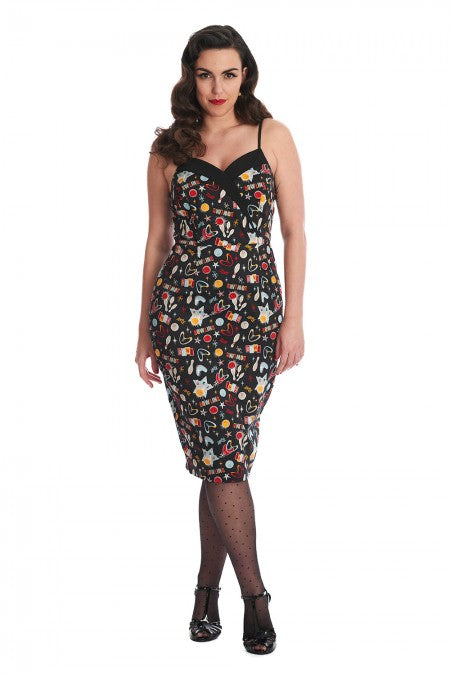 Banned Apparel - Black Star Strike Dress