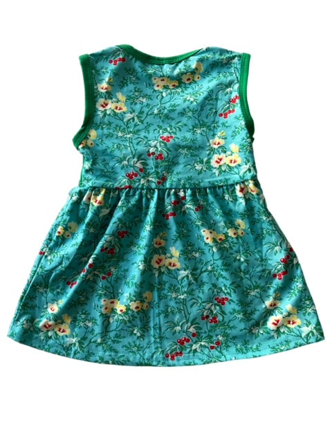 RockMama-Cindy Green Flower Dress