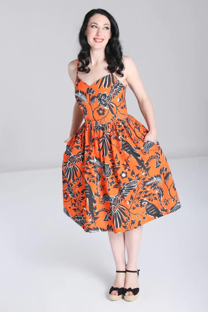 Hell Bunny - Rio Orange Dress
