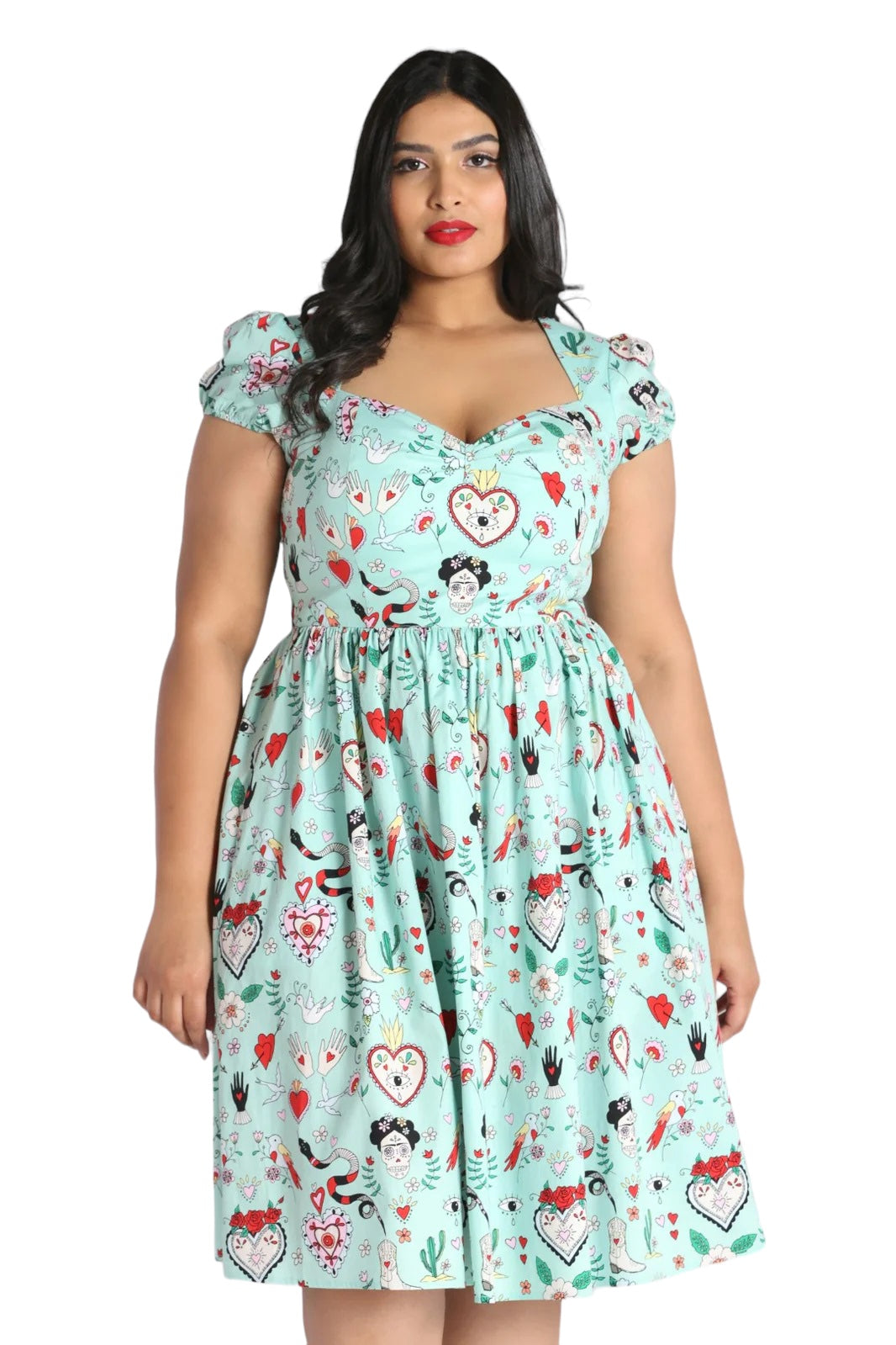 Hell Bunny - Tijuana Mint Green Dress