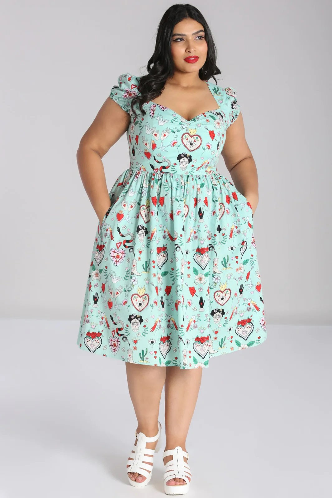 Hell Bunny - Tijuana Mint Green Dress