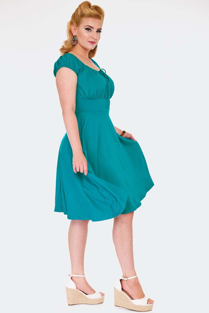 Voodoo Vixen - Turquoise Dress