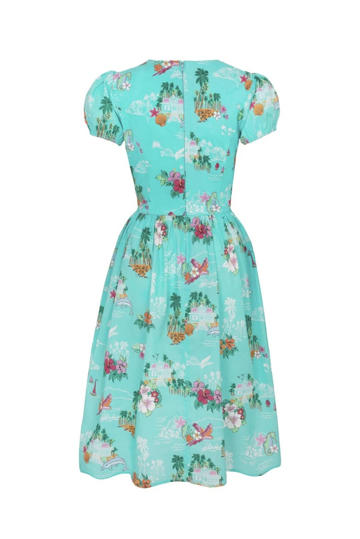 Hell Bunny - Ayanna Aqua Dress