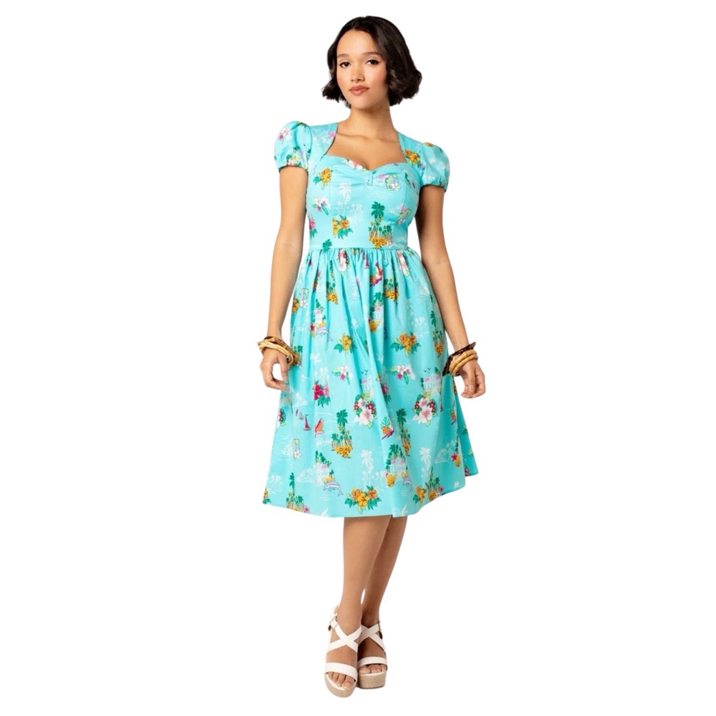 Hell Bunny - Ayanna Aqua Dress