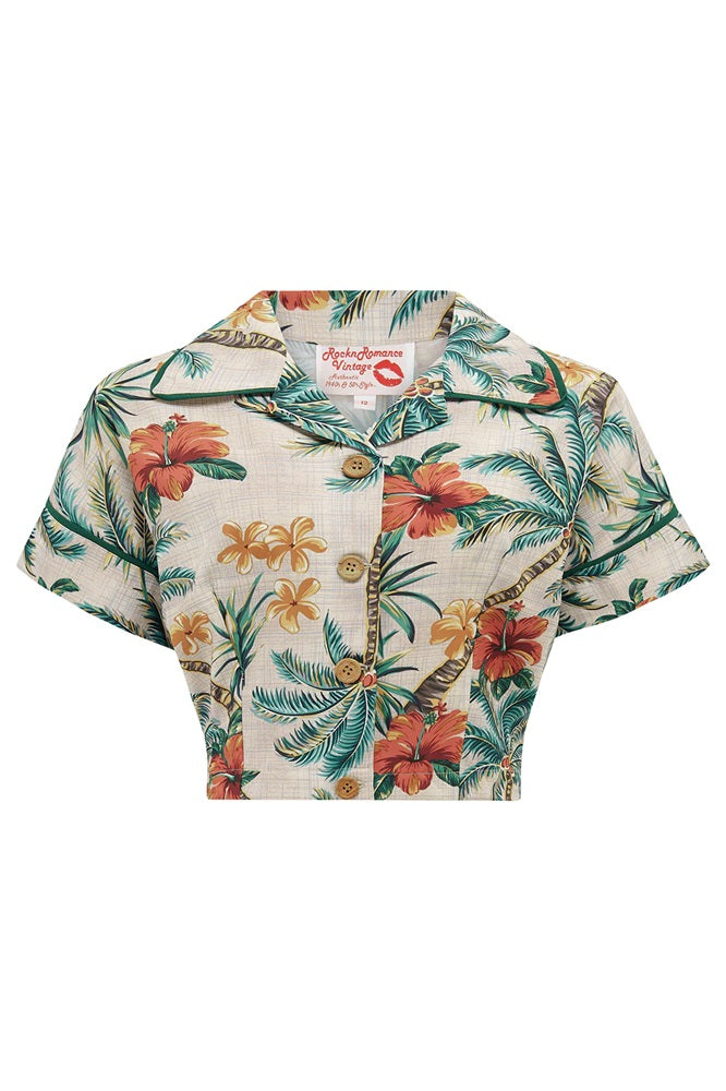 Rock N Romance - Lucille Tiki Palm Set Dress & Bolero