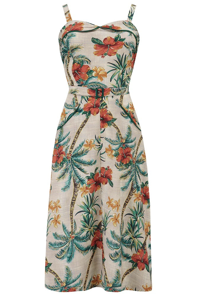 Rock N Romance - Lucille Tiki Palm Set Dress & Bolero