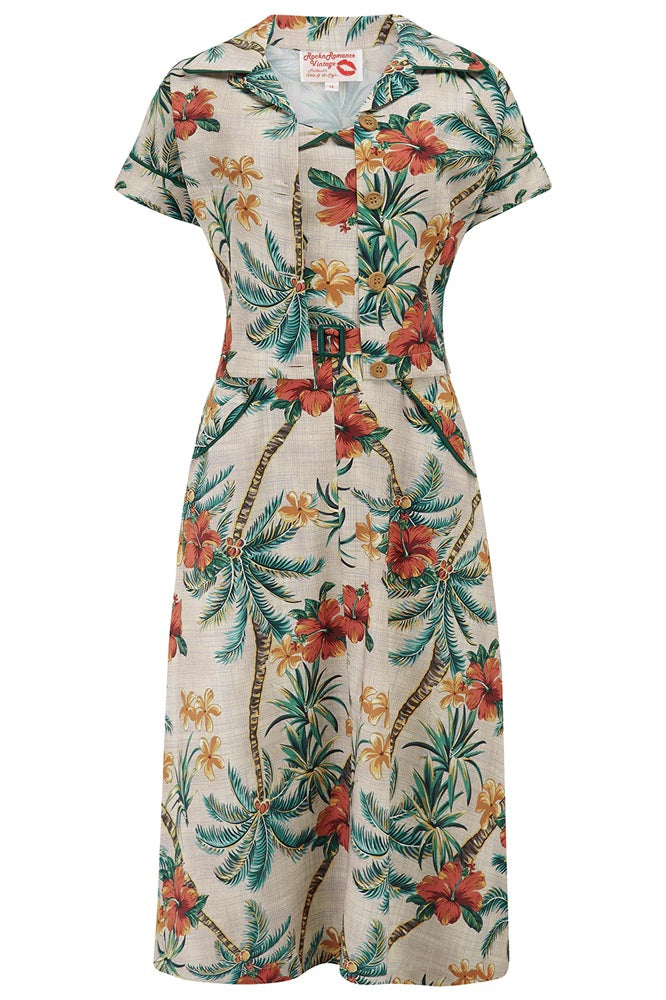 Rock N Romance - Lucille Tiki Palm Set Dress & Bolero