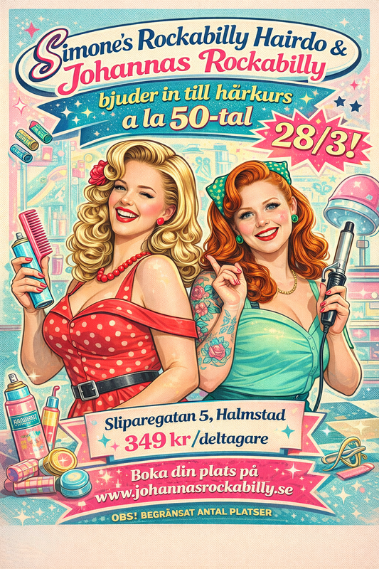 Hårkurs a la 50-tal, 28/3, Halmstad