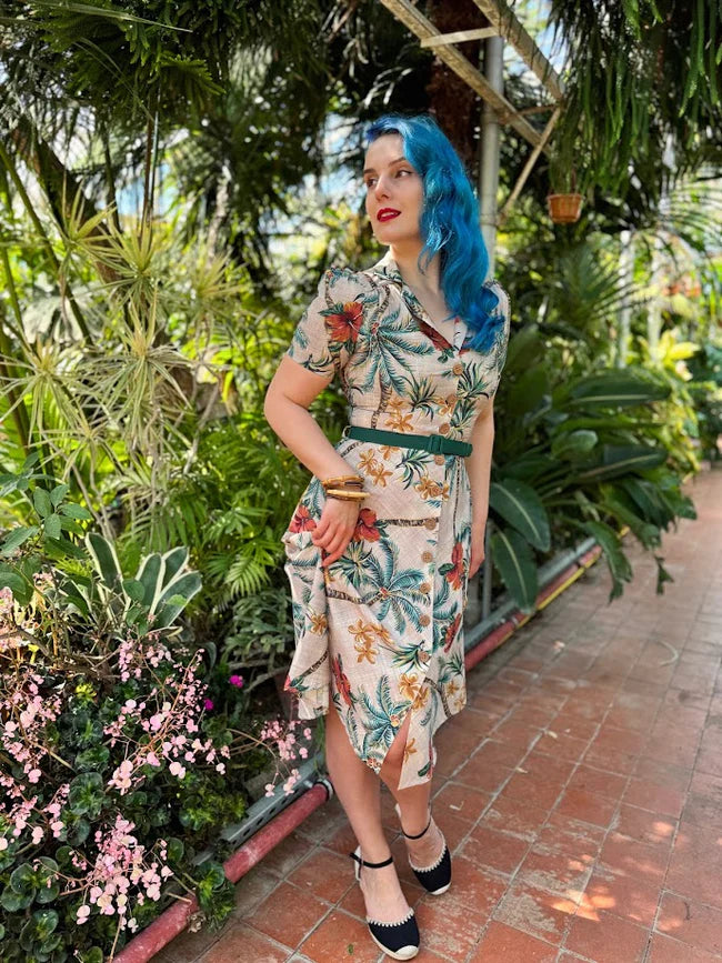 Rock N Romance - Charleen Tiki Palm Dress