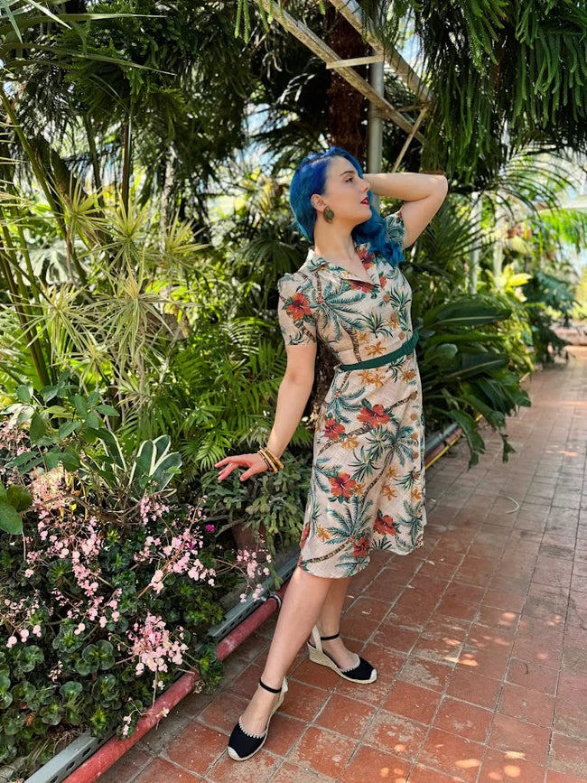 Rock N Romance - Charleen Tiki Palm Dress