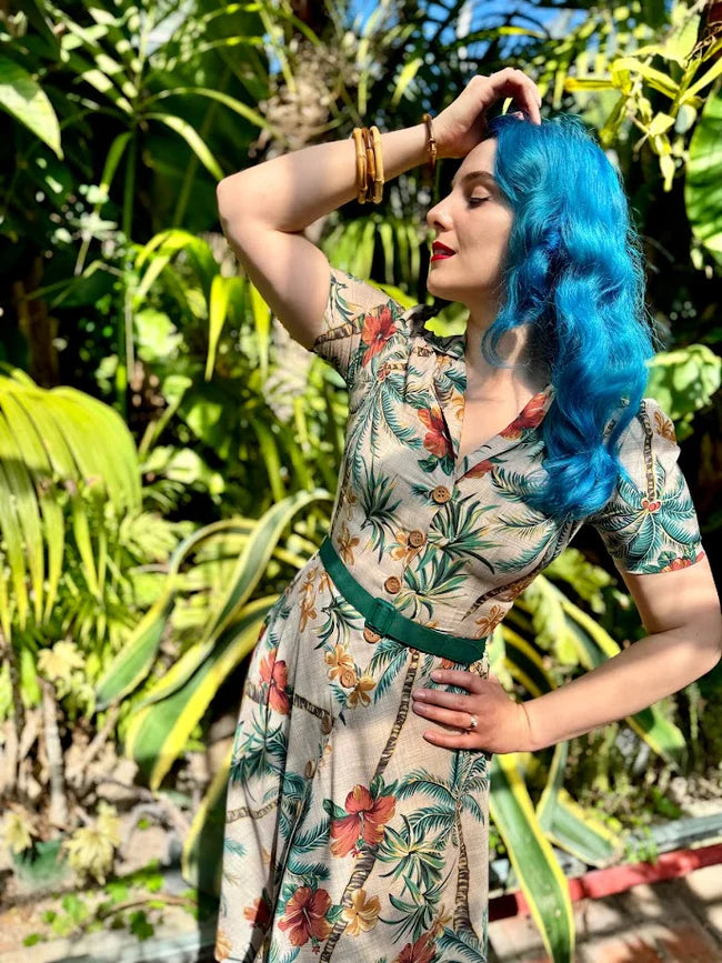 Rock N Romance - Charleen Tiki Palm Dress